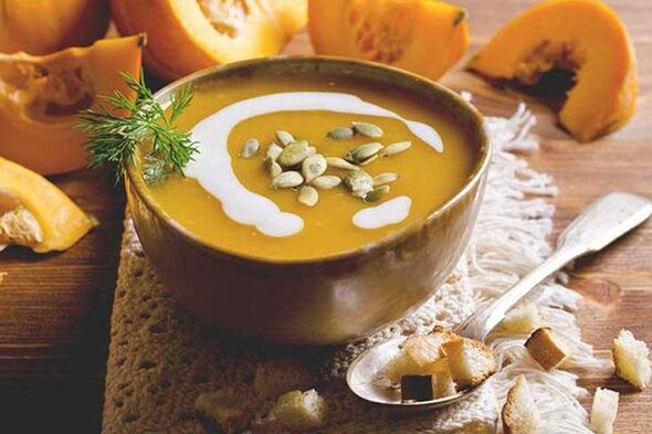 mashed soup against gastritis