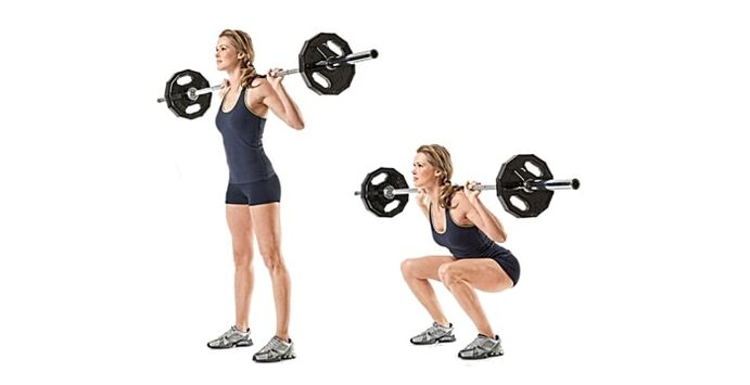 Squat with bar